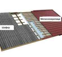 Какво по-добро използване на конструкцията на покрива - шисти или метални керемиди