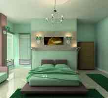 Спалня в пастелни цветове, малахит