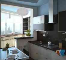 Кухня дизайн стая с балкон: разширяване на пространството, разумно, красива и функционална