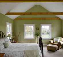 Интериорен дизайн и зелена спалня