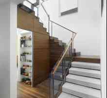 Интересна идея за използване на пространството под стълбите в къщата