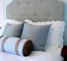 Елегантна спалня за тези, които търсят комфорт: мека табла