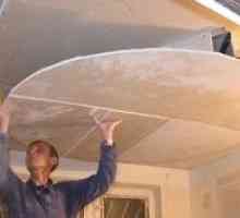 Как да се подгъва на таван гипсокартон