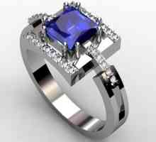 Как да изберем пръстен, изработен от бяло злато със сапфир?