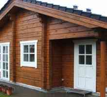 Свържете дървен материал в строителството на частна къща