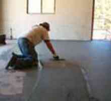 Изравняване бетон етаж в гаража