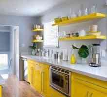Жълт кухня - озарява и оживи вашия дом