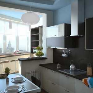 Кухня дизайн стая с балкон: разширяване на пространството, разумно, красива и функционална