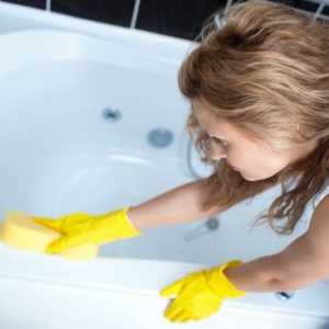 Как да се почисти с вана на депозит и ръжда