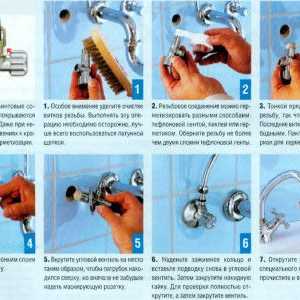 Как да разглобявате и сложи кранчето в банята