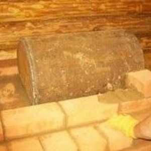 Полагане руски пещ в банята - и проектиране на тухла глина
