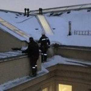Мерки за безопасност при почистване на снега от покрива, както и на редица превантивни мерки