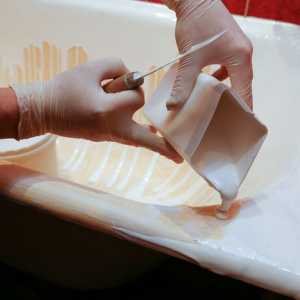 Реставрация на вани с ръцете си, използвайки акрил