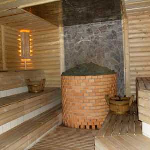 Samoyatoyatelnaya зидария пещ за баня