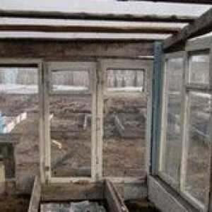 Greenhouse от старите дограма - уютна къща за домати и чушки