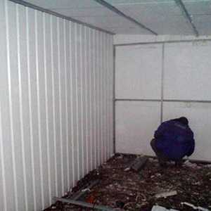 Стена изолация гараж
