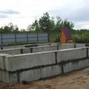 Изграждане на основите на къщата на блоковете